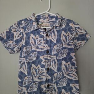 Patagonia Blue and Cream Patterned Shirt